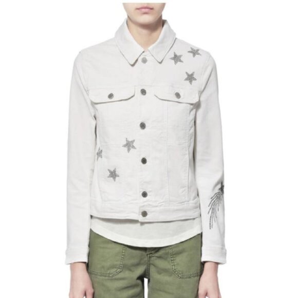 NWT - Zadig & Voltaire Kioki Multi Strass Jacket WHITE SHCA3404F✨ - Picture 12 of 13